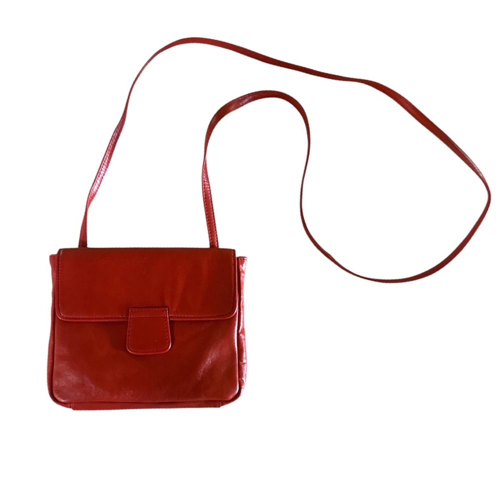 Latico Red Leather Crossbody Bag